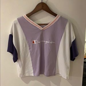 color blocked champion tshirt